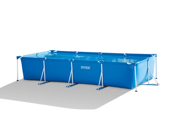 Intex swimmingpool - Rammebassin - 450 x 220 x 84 cm - Inklusiv solsejl, filterpumpe og filter