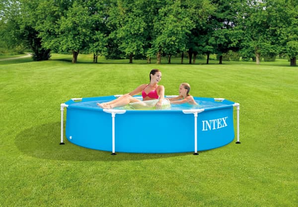 Intex - uima - allas - Metallirunko - 244 x 51 cm - WAYS-huoltopaketti
