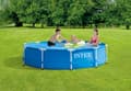 Miniatyrbild 4 av 5: Intex swimmingpool - metallram - 305 x 76 cm - inklusive solsegel- och filterpump