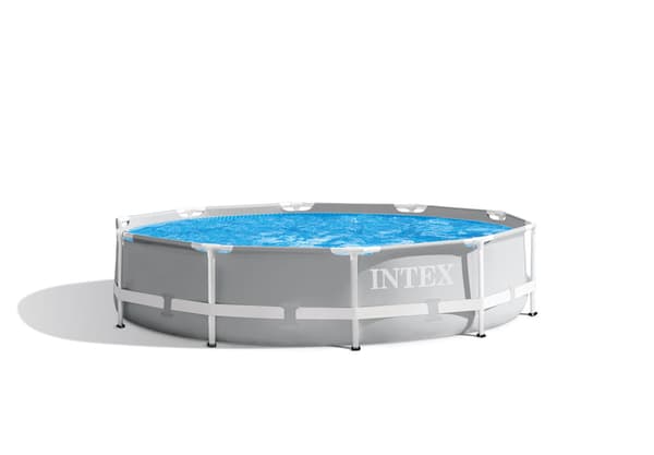 Intex swimmingpool - Prismeramme - 305 x 76 cm - Inklusiv WAYS vedligeholdelsespakke & filterpumpe