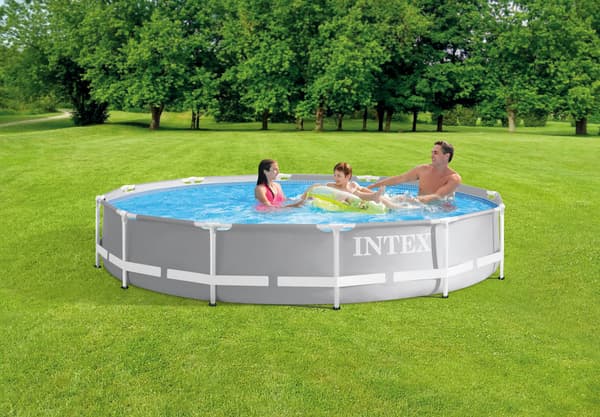 Intex - uima - allas - Prisman runko - 366 x 76 cm - Sisältää aurinkopurjeen ja suodatinpumpun
