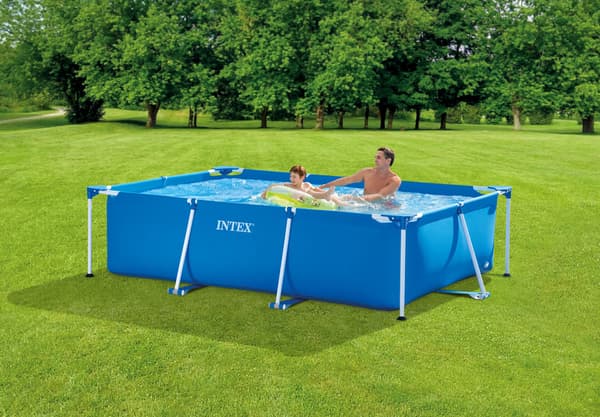 Intex Svømmebassin Rektangulær Stel 260x160x65 cm - Svømmebassinsæt