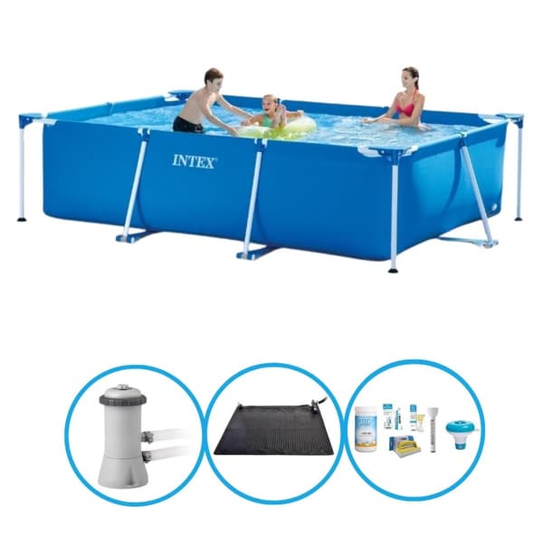 Intex svømmebassin rektangulær ramme 300x200x75 cm - swimmingpool tilbud