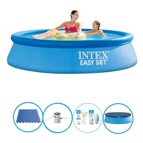 Intex Swimming Pool Easy Set - Inklusiv tilbehør - 244x61 cm