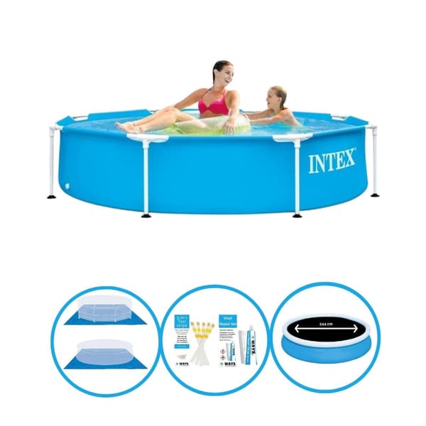 Intex-uima-altaan metallirunko 244x51 cm - Sisältää tarvikkeet