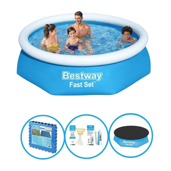 Bestway Swimming Pool Fast Set 244x61 cm - Inklusive tillbehör