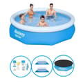 Miniatyrbild 1 av 5: Bestway Swimming Pool Fast Set 305x76 cm - Inklusive tillbehör