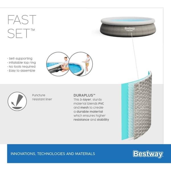 Bestway - Swimming Pool Fast Set - 366x76 cm - Poolpaket