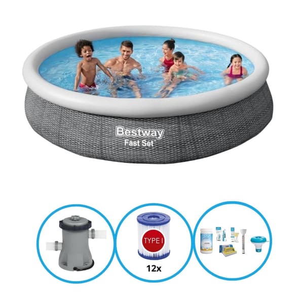 Bestway - Swimming Pool Fast Set - 366x76 cm - Poolpaket