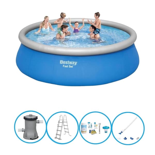 Bestway Swimming Pool Fast Sæt - 457x122 cm - Svømmebassin sæt