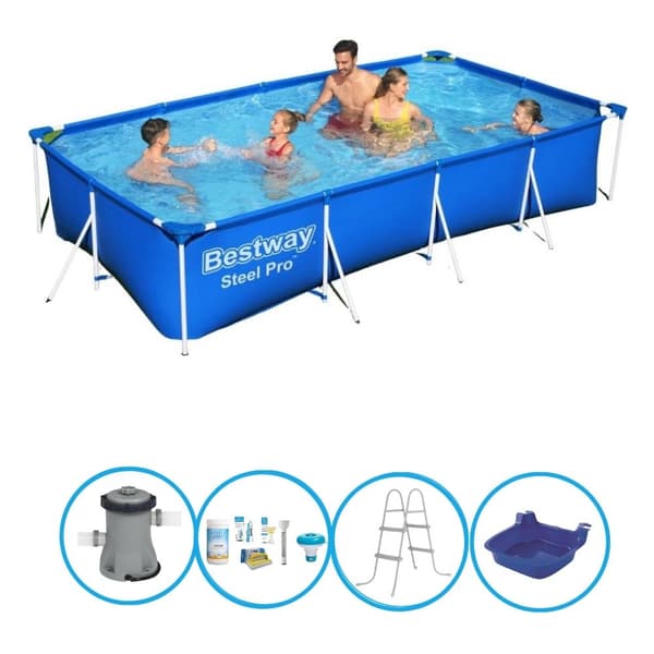 Bestway Pool Steel Pro - Tarvikkeineen - 400x211x81 cm
