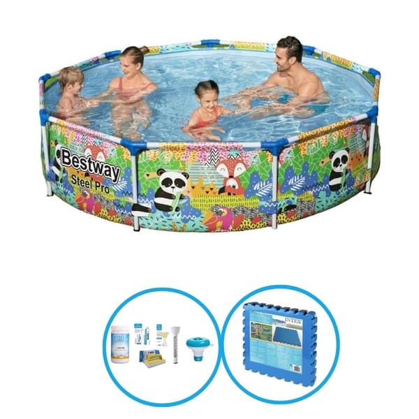 Bestway Pool Steel Pro - Inklusive tillbehör - 274x66 cm