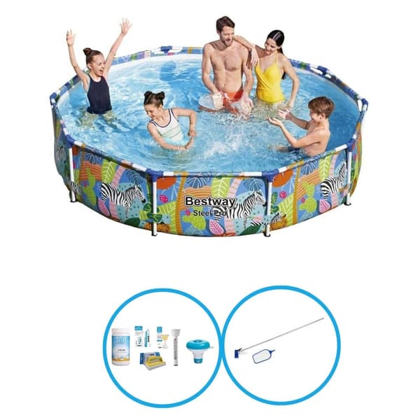 Bestway Swimming Pool Steel Pro - Svømmebassinsæt - 305x66 cm