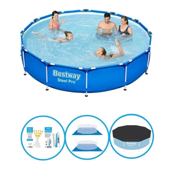 Bestway Pool Steel Pro - Inklusiv tilbehør - 366x76 cm