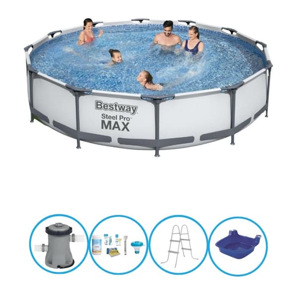 Bestway Pool Steel Pro MAX - Med tilbehør - 366x76 cm