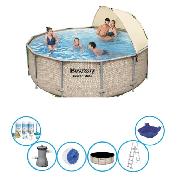 Bestway - Pool Power Steel - Tarvikkeineen - 396x107 cm