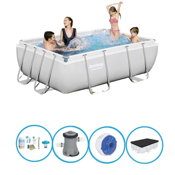 Bestway - Pool Power Steel - Poolpakke - 282x196x84 cm