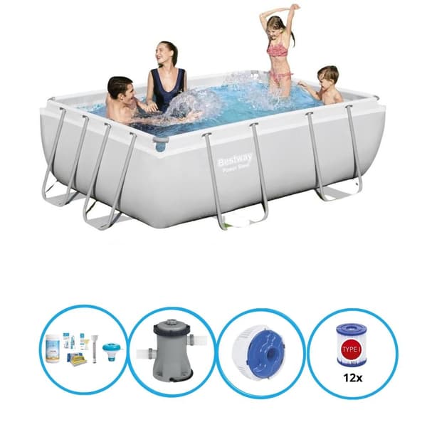Bestway - Pool Power Steel - Poolpaket - 282x196x84 cm
