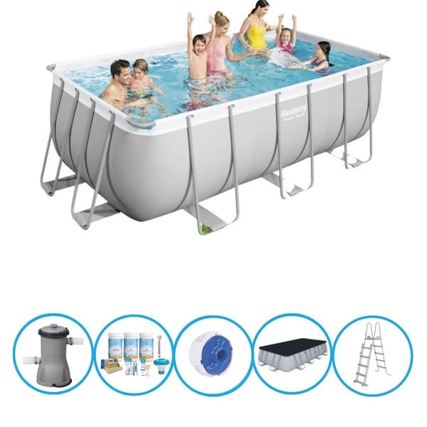 Bestway - Swimming pool Power Steel - Swimming pool pakke - 412x201x122 cm