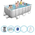 Miniatyrbillede 1 af 10: Bestway - Swimming pool Power Steel - Swimming pool sæt - 412x201x122 cm