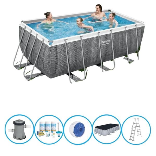 Bestway-uima-allas Power Steel - Uima-allaspaketti - 412x201x122 cm