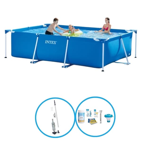 Intex Svømmebassin Rektangulær Stel 300x200x75 cm - Svømmebassinsæt