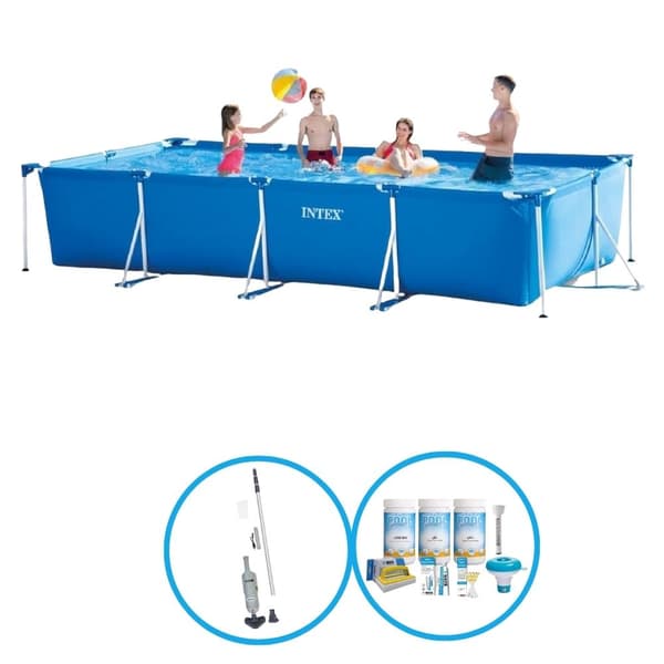 Intex-uima-allas suorakaiteen muotoinen runko 450x220x84 cm - Uima-allassetti