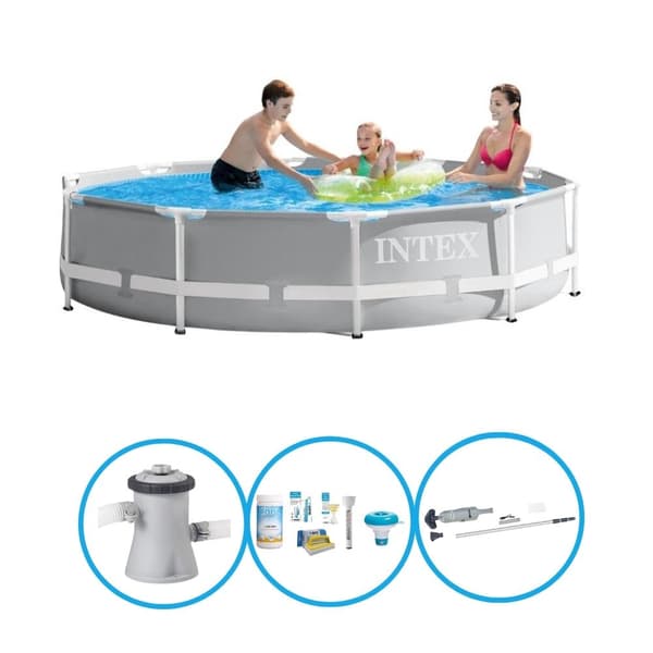 Intex Swimming Pool Prism Frame - Swimming Pool Set - 305x76 cm