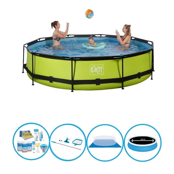 EXIT Swimming Pool Lime - Rammepool ø360x76cm - Swimming Pool Deal