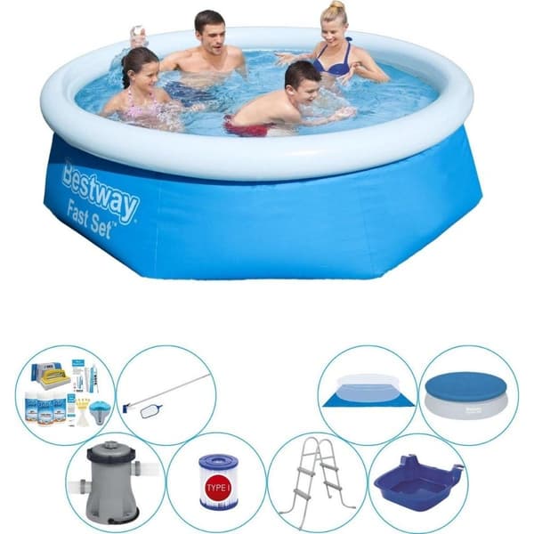 Bestway Fast Set Rund 244x66 cm - Pool Super Deal