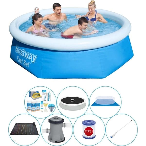 Bestway Fast Set Rund 244x66 cm - Swimming Pool Comfort Package