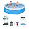 Miniatyrbillede 1 af 5: Bestway Fast Set Rund 305x76 cm - Pool Comfort Pakke