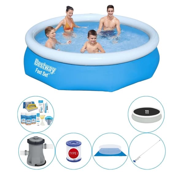 Bestway Fast Set Rund 305x76 cm - Poolpakke