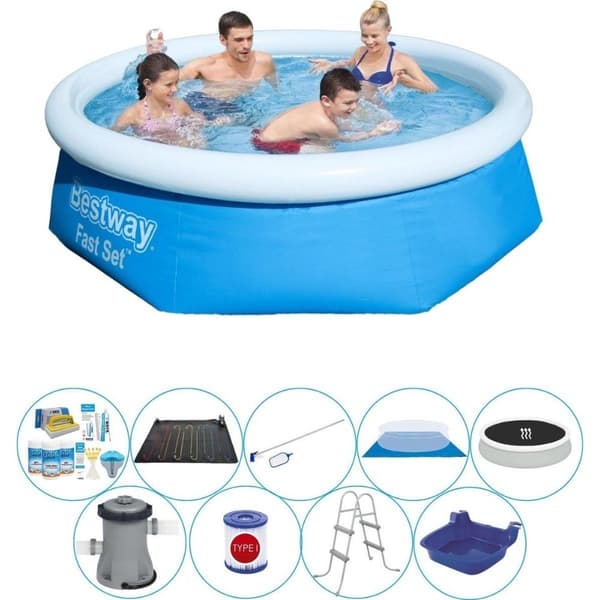 Bestway Fast Set Rund 244x66 cm - Smart Pool -tarjous