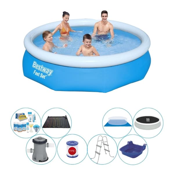 Bestway Fast Set Rund 305x76 cm - Pool kombi tilbud