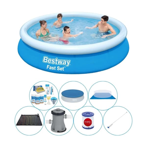 Bestway Fast Set Rund 366x76 cm - Poolsæt