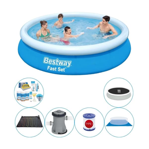 Bestway Fast Set Rund 366x76 cm - Pool Comfort Pakke