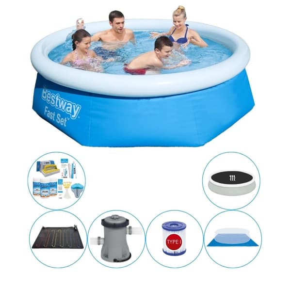 Pool Comfort Pakke - Bestway Fast Set Rund 244x66 cm