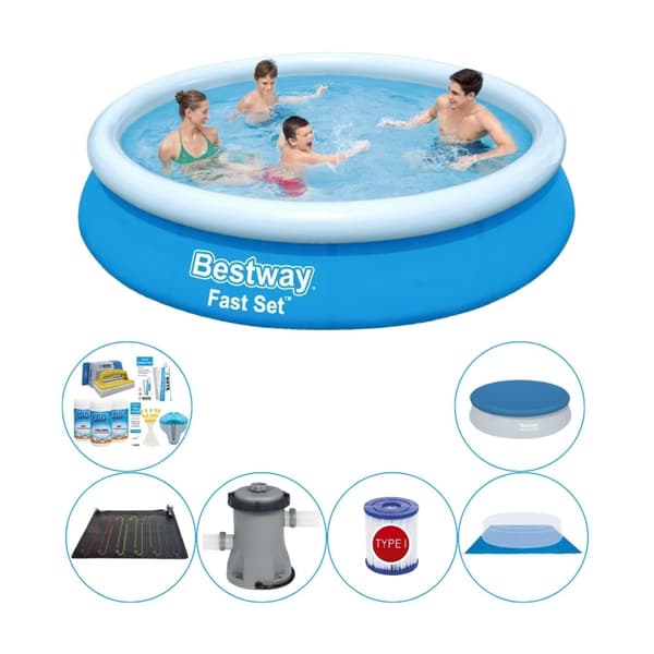 Allas tilbud - Bestway Fast Set Rundt 366x76 cm