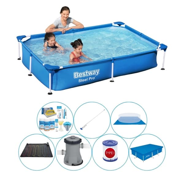Bestway Steel Pro suorakulmainen 221x150x43 cm - Uima-allas