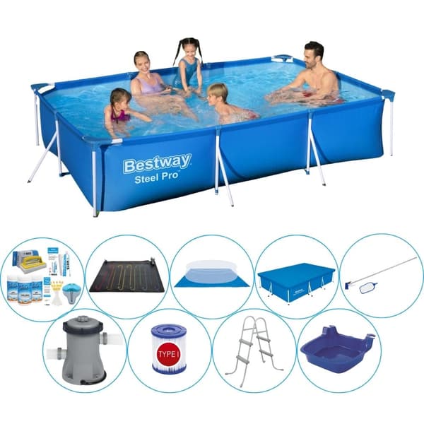 Bestway Steel Pro suorakulmainen 300x201x66 cm - Uima-allas