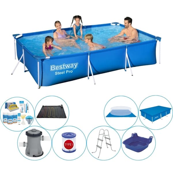 Bestway Steel Pro suorakulmainen 300x201x66 cm - Uima-allas