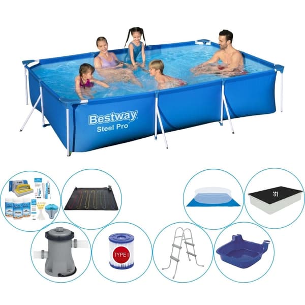 Bestway Steel Pro Rektangulaer 300x201x66 cm - Uima-altaan yhdistelmä