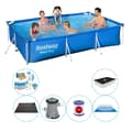 Miniatyrbillede 1 af 5: Pool Comfort Pakke - Bestway Steel Pro Rektangulær 300x201x66 cm