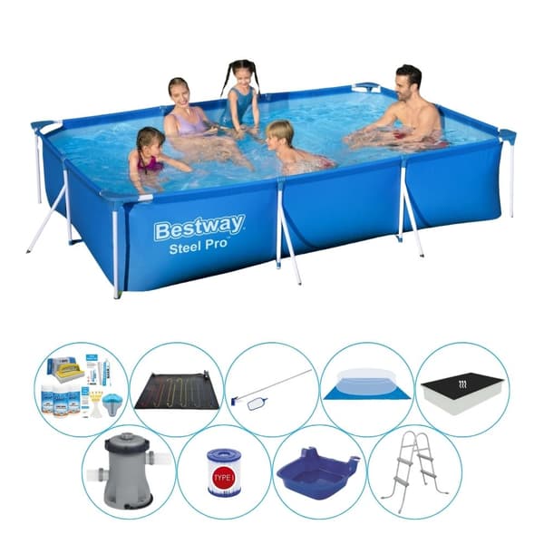 Smart Pool Deal - Bestway Steel Pro Rektangulær 300x201x66 cm
