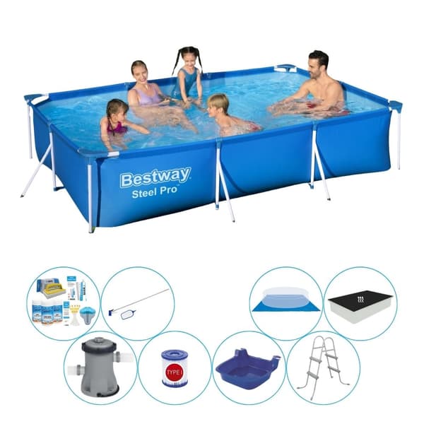 Kombi-altaat - Bestway Steel Pro Rektangulaer 300x201x66 cm