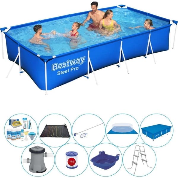 Swimming Pool Deal - Bestway Steel Pro rektangulär 400x211x81 cm
