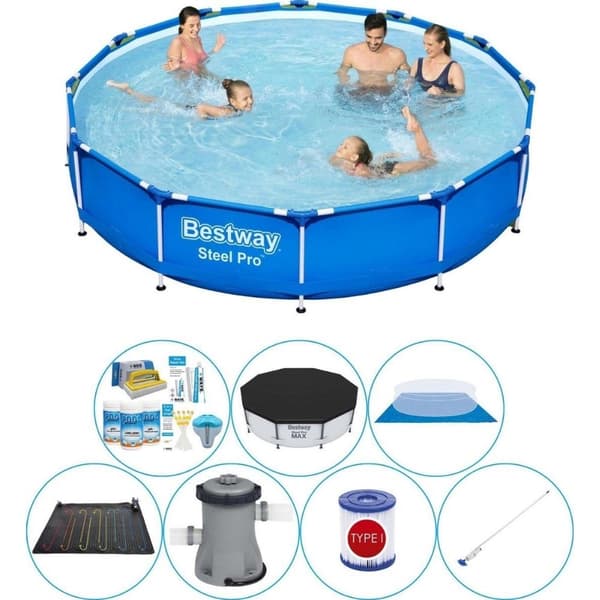 Bestway Steel Pro Rund 366x76 cm - Poolsæt