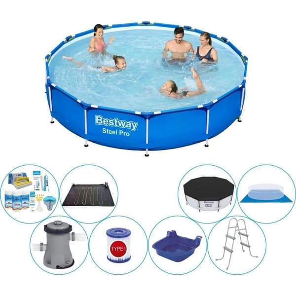 Bestway Steel Pro Pyöreä 366x76 cm - Pool med tilbehør