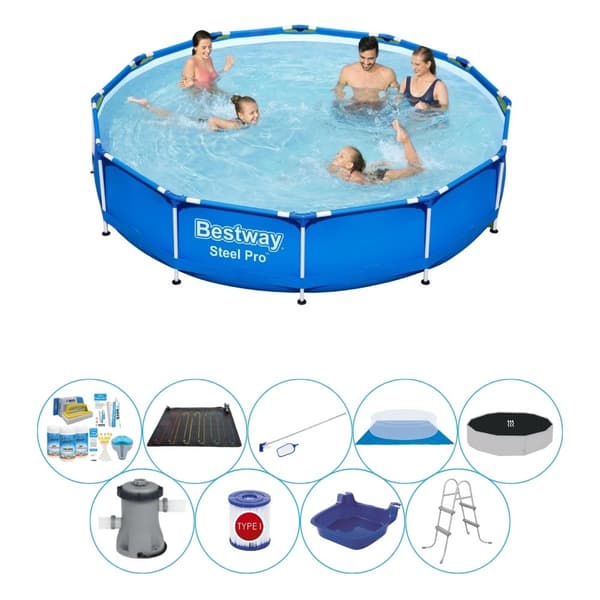 Smart Pool Deal - Bestway Steel Pro Rektangulær 366x76 cm